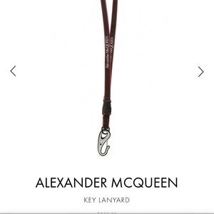 ALEXANDER McQUEEN key lanyard